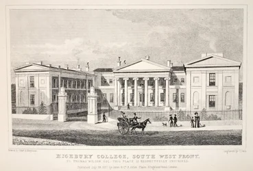 Highbury College, Südwestfront, aus 