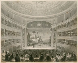 Innenansicht des Drury Lane Theaters, London
