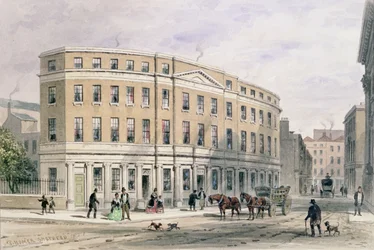 Neue Häuser am Eingang der Gresham St, 1851