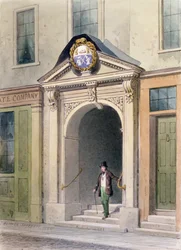 Der Eingang zur Metzgerhalle, 1855