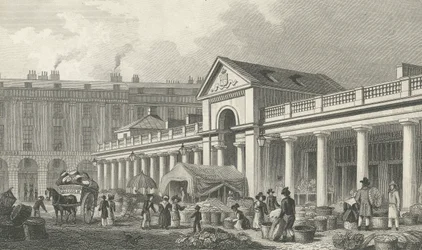 Die NW-Fassade des neuen Covent Garden Marktes, 1827-30