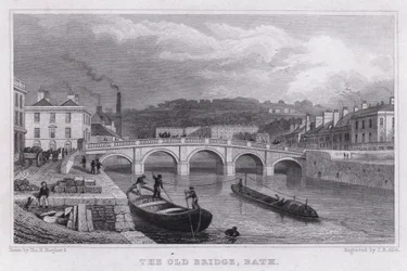 Die alte Brücke, Bath (Stich)