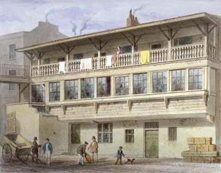 Das Weiße Bären Gasthaus in Piccadilly, Westminster, London, 1856