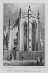Trinity College Kirche, Edinburgh (Gravur)