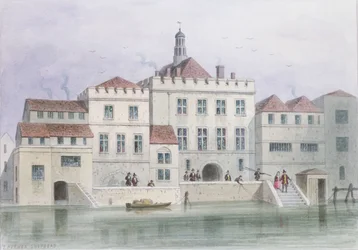 Ansicht der alten Fishmongers Hall, 1650