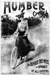 Werbung für Humber Fahrräder, 1902-1903