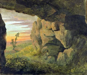 Eine Höhle in der Nähe von St. Agnese außerhalb der Porta Pia