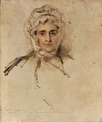 Porträt von Lucy Lawrence, der Mutter des Künstlers, eine Skizze
