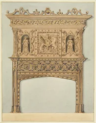 Kamin im Großen Raum der Münze, jetzt St. Peter