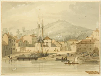 Limekiln Dock, Hotwell Road, mit der Brigg 