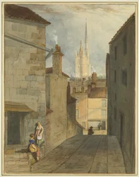 Treppen von Trenchard Lane zu Host Street