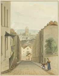 Blick vom oberen Ende der Lodge Street