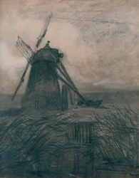 Eine Marschmühle, um 1840
