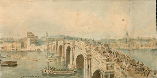 Panorama der Themse, Nordseite, in 13 Teilen