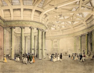 Central Exchange, Nachrichtenraum, ca. 1838