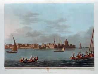 Festung und Hafen von Aboukir, Antikes Kanopus, Ägypten, 1801