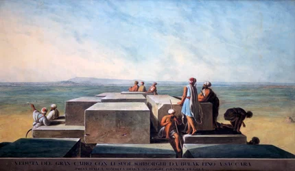 Spitze der ersten Pyramide von Gizeh, 1794