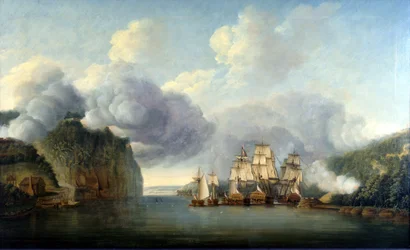 Erzwingung einer Passage des Hudson River, 9. Oktober 1776