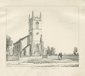 Needwood - "Neue Kirche": Federzeichnung, 1837
