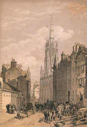 Neuer Versammlungssaal, Edinburgh, um 1875