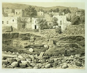 Ansicht der Ausgrabung, aus 