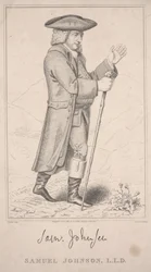 Samuel Johnson, auf seiner Highland-Tour 1773