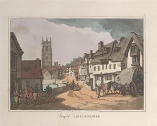 Stamford Lincolnshire, aus Skizzen aus der Natur, 1822