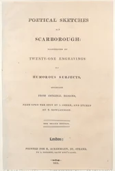 Titelseite, aus Poetical Sketches of Scarborough