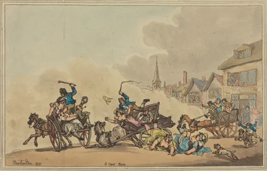 Ein Wagenrennen