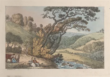 Eine Aussicht in Cornwall, aus Ansichten in Cornwall, 1810