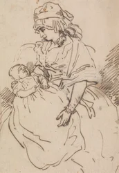 Eine Mutter und Kind