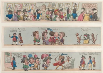 Eine Szene in Pizzaro, Groteske Ränder für Räume & Hallen, 1799-1800