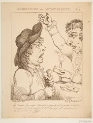 Bewunderung mit Erstaunen Le Brun Travestiert, oder Karikaturen der Leidenschaften, 21. Januar 1800