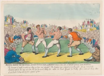 Boxkampf um 200 Guineen zwischen Dutch Sam und Medley, 31. Mai 1810