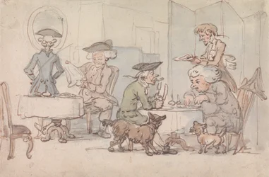 Gäste in einem Chop-Shop