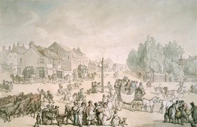 Elephant and Castle, Southwark, London, ca. 1805-1820