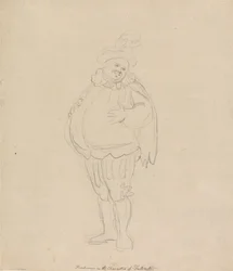 Henderson in der Rolle des Falstaff