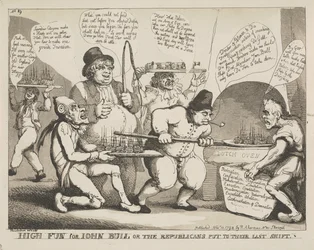 Großer Spaß für John Bull oder die Republikaner in ihrer letzten Notlage