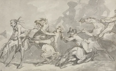 Reiter kollidieren