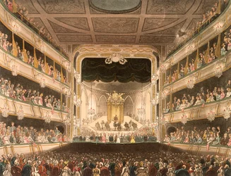 Innenraum des Covent Garden Theaters, London, 1808