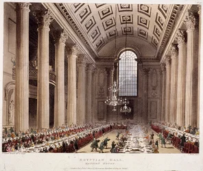 Innenansicht des Mansion House, London, 1809