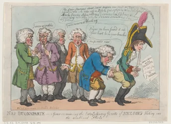 Nap Buonaparte in Fieber beim Erhalt der außergewöhnlichen Gazette von Nelson