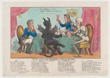 Nap und seine Freunde in ihrer Pracht, 1. Oktober 1808