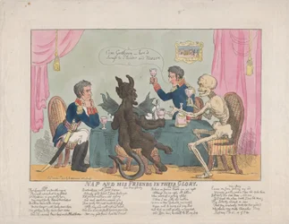Nap und seine Freunde in ihrer Pracht, 1. Oktober 1813