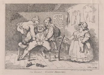 Neu erfundene elastische Hosen, 1. November 1784