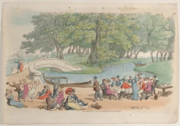 Tafel 30: Der soziale Tag, aus World in Miniature, 1816