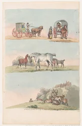 Tafel 3, Umrisse von Figuren, Landschaften und Vieh... für die Verwendung von Lernenden, März 8, 1790