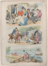 Tafel 4: Rekrutierung, aus World in Miniature, 1816