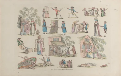 Tafel 8, Umrisse von Figuren, Landschaften und Vieh... für Lernende, 20. Juni 1790