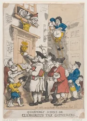 Vierteljährliche Mahnungen, oder Lärmende Steuereintreiber, 3. Februar 1805